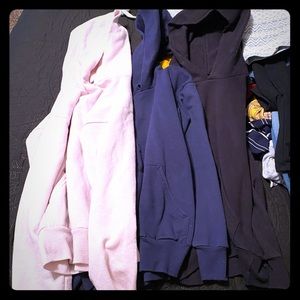 3 Hanes hoodies